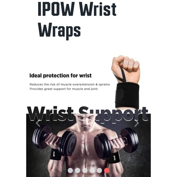 NWOT iPow Wrist Wrap Weightlifting Exercise Band - Picture 2 of 8